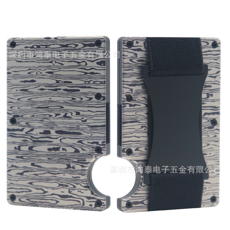Cross-Border Aluminum Alloy Card Holder Rfid Anti-Theft Metal Wallet Men's Ultra-Thin Credit Card Holder Normcore Card Holder