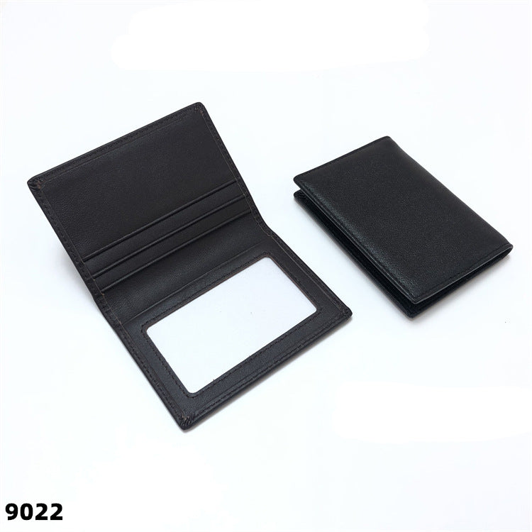 Cross-Border Simple Genuine Leather Business Soft Leather Card Holder Men's Credit Card Cowhide Card Holder Girl's Id Cosmetics Bag
