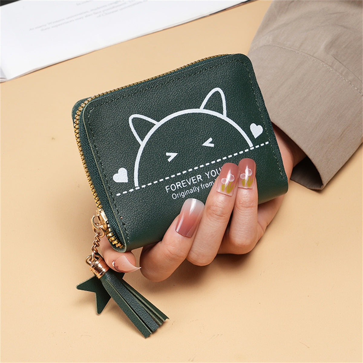 Factory wholesale Korean style cute zipper coin purse multi-functional card holder coin bag student mini bag wallet