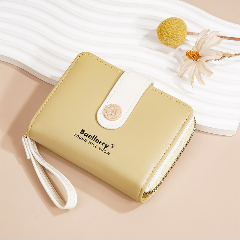 Baellerry New Wallet Women's Card Holder Fashion Niche Multi-Card Slot Cute High-Value Coin Purse for Women