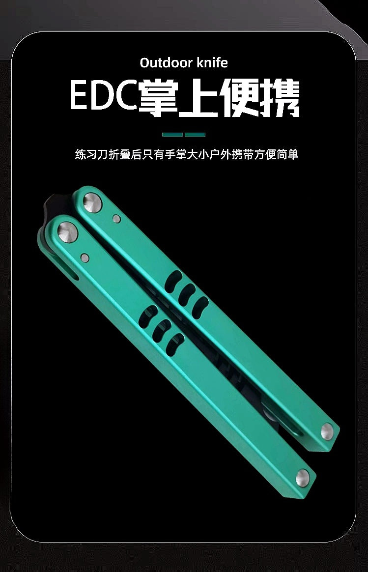 Factory Direct Sales Shark Butterfly Practice Knife Shaft Set Safety Version Fancy Training Knife Bottle Opener Unedged