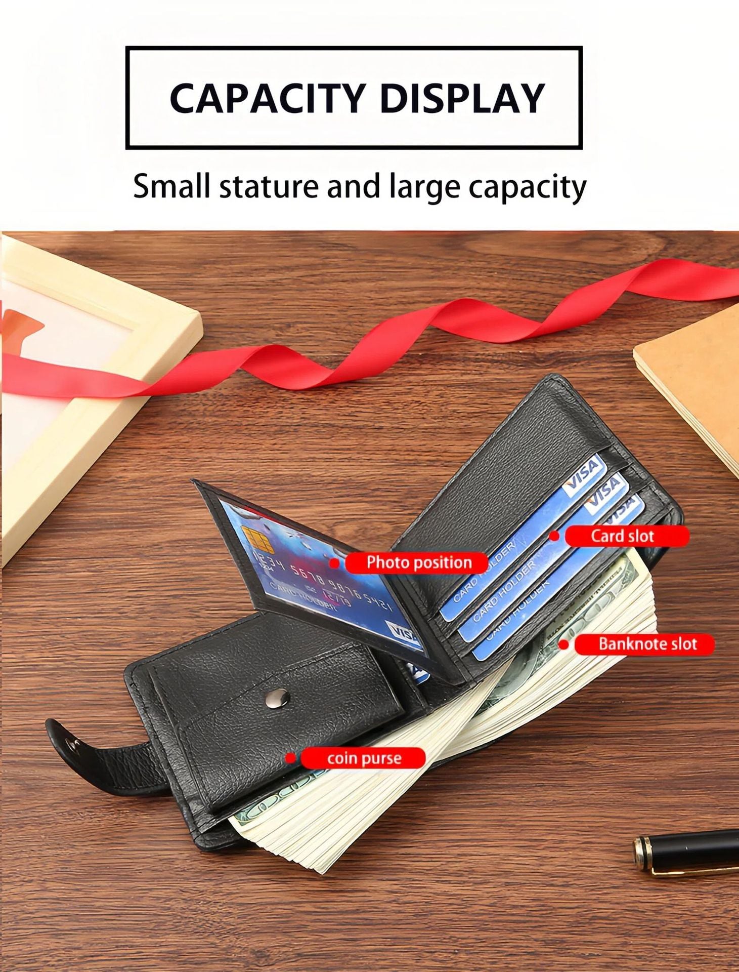 Manufacturers Wholesale New Men's Wallet PU Leather Short Export Cross-border Hasp Business Retro Multi-card Slot Coin PUrse