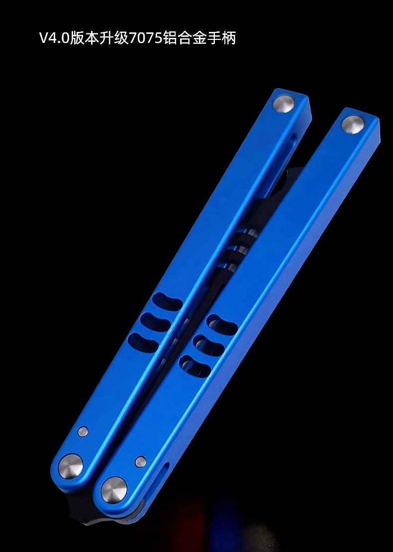 Factory Direct Sales Shark Butterfly Practice Knife Shaft Set Safety Version Fancy Training Knife Bottle Opener Unedged