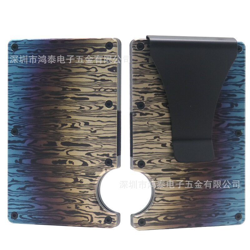 Cross-Border Aluminum Alloy Card Holder Rfid Anti-Theft Metal Wallet Men's Ultra-Thin Credit Card Holder Normcore Card Holder