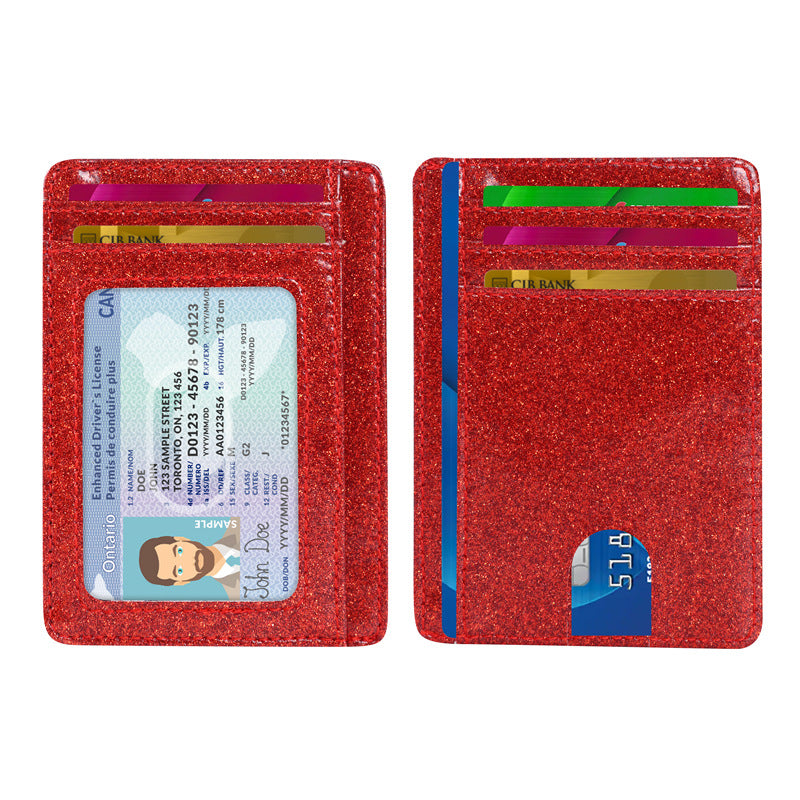 Portable Ultra-thin RFID Card Case Large Capacity Card Case Exquisite Pupi Multi-card Bank Card Credit Card
