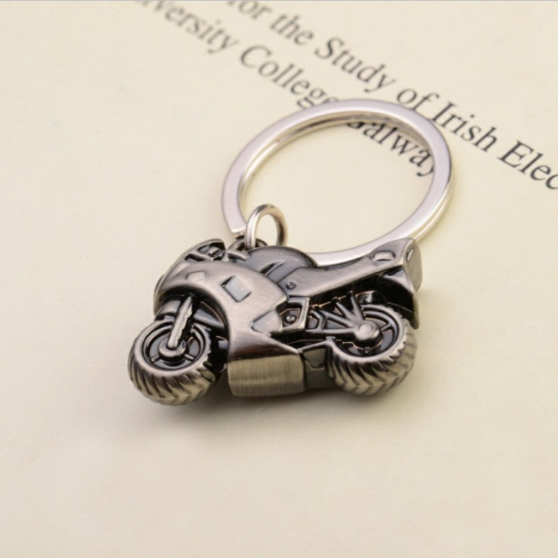 Simulation motorcycle key chain car key chain men's key ring pendant practical car activities gift