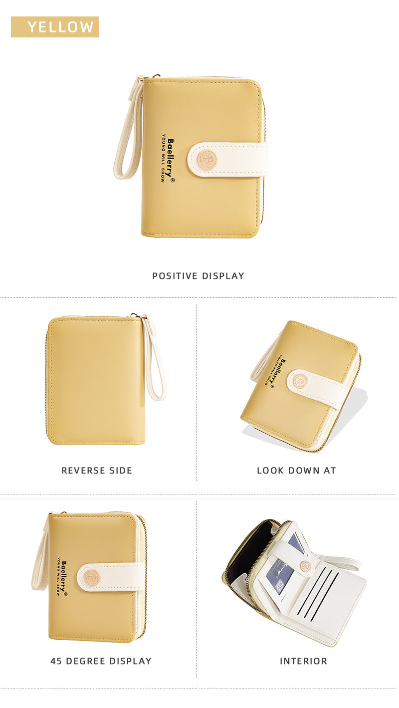 Baellerry New Wallet Women's Card Holder Fashion Niche Multi-Card Slot Cute High-Value Coin Purse for Women