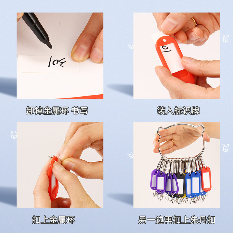 Key Ring Landlord Storage Key Tray Ring Rental Artifact Keychain Marking String Management Rental Lady Classification Disc