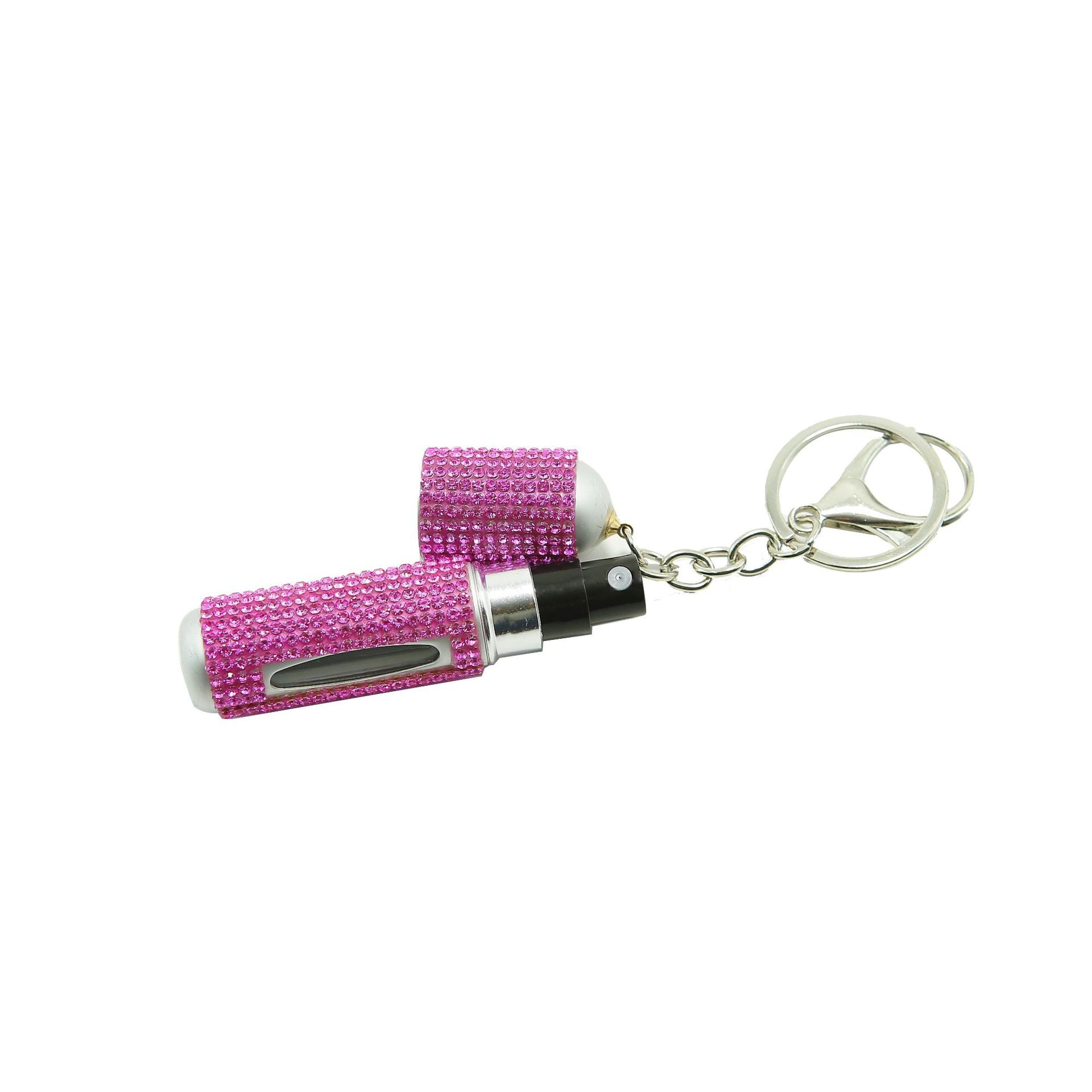 Diamond-Encrusted 5ml Perfume Refill Bottle, Visible and Portable Keychain, Direct Sales from the Manufacturer, Sparkling Diamond Car Key