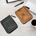 Factory Direct Sales New Men's Wallet Retro Hot-Pressed Dollar Pu Wallet Men's Zipper Short Coin Purse