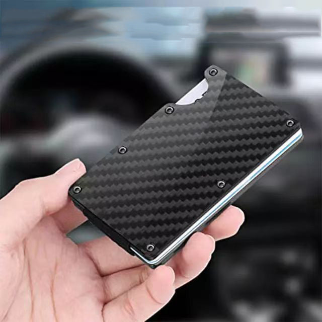 Cross-Border Aluminum Alloy Card Holder Rfid Anti-Theft Metal Wallet Men's Ultra-Thin Credit Card Holder Normcore Card Holder