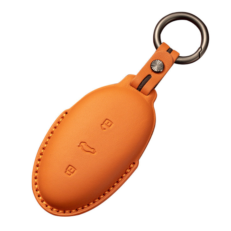 Suitable for Feifan Car Key Cover, Genuine Leather, Classic Classy, Atmospheric and Beautiful Keychain, Protective Shell Series