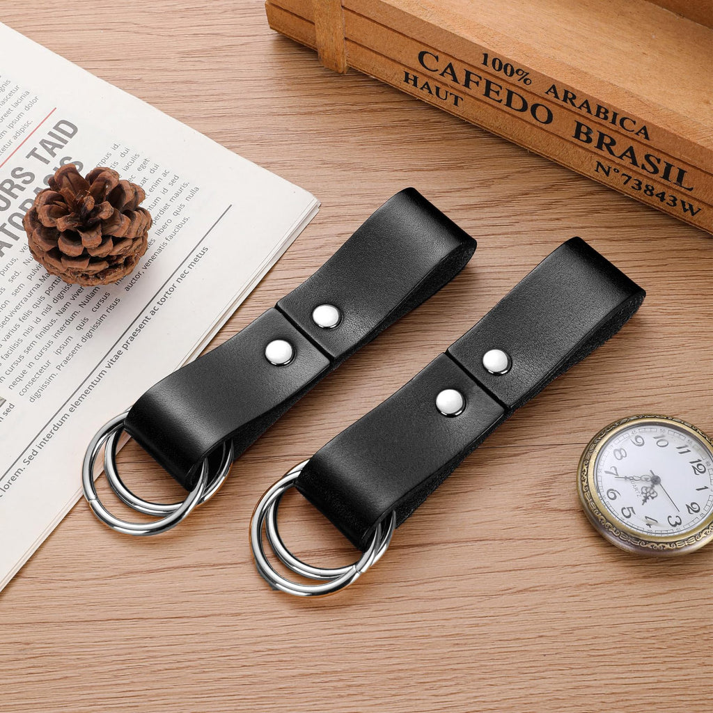 Handmade Leather Car Keychain Mini Cat Mask Shape Keychain Hollow Key Chain Key Ring Toy in stock