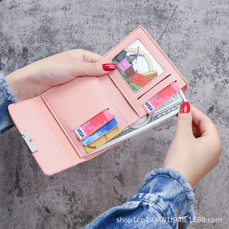 Manufacturer Wholesale Small 70% off Coin Purse K-Style Mini Foldableing Wallet Multi-Function Card Holder Student Coin Cosmetics Bag