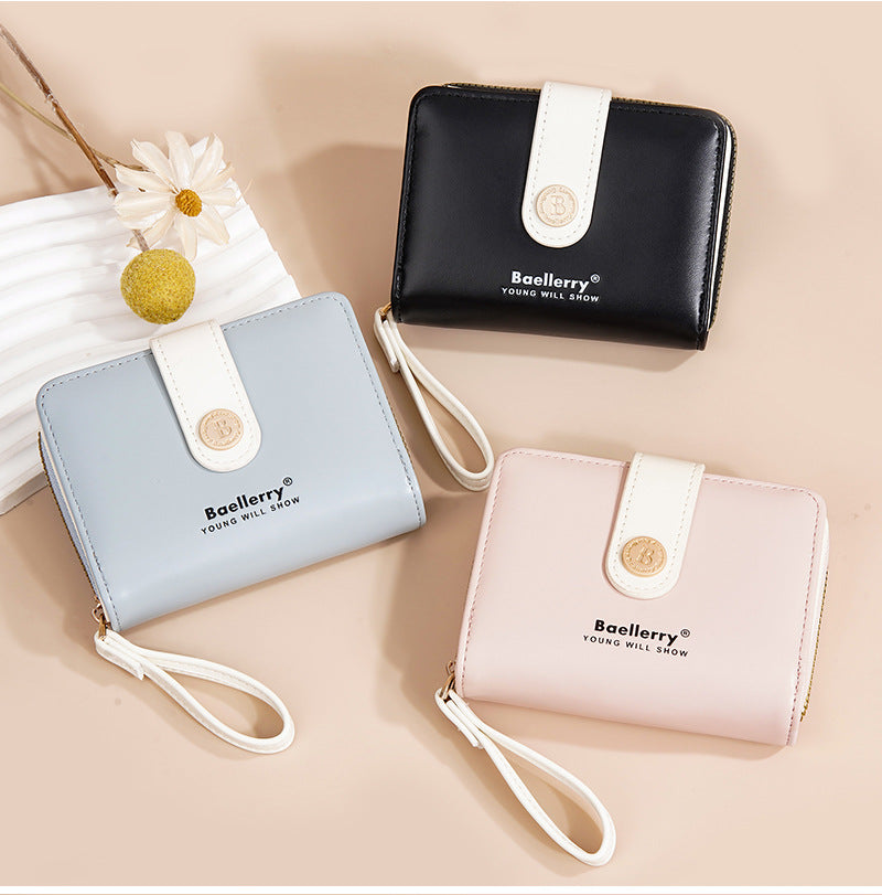 Baellerry New Wallet Women's Card Holder Fashion Niche Multi-Card Slot Cute High-Value Coin Purse for Women