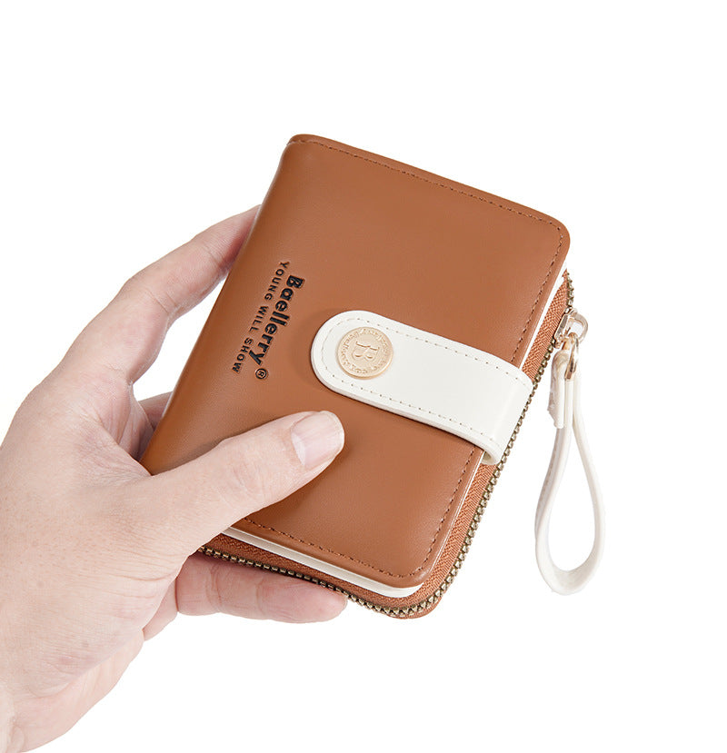 Baellerry New Wallet Women's Card Holder Fashion Niche Multi-Card Slot Cute High-Value Coin Purse for Women