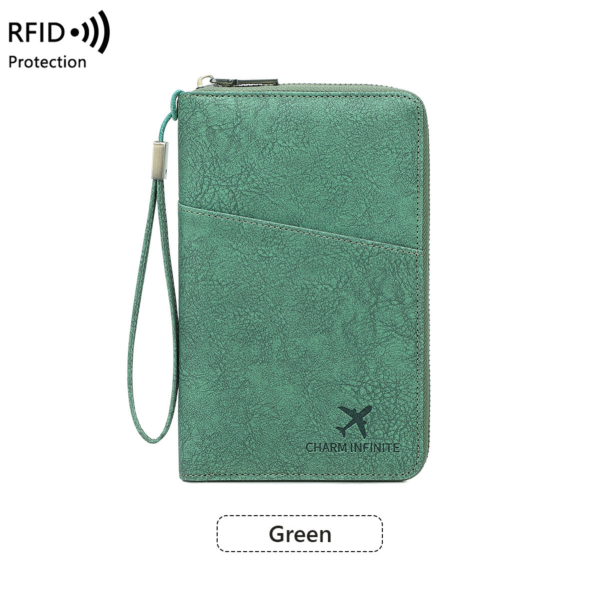 New Rfid Family Passport Holder Wallet Travel Document Storage Bag Simple Large-Capacity Credit Card Protective Case