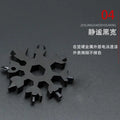 Multifunctional Snowflake Wrench Keychain Portable Hexagonal High Carbon Steel Octagonal Mini Wrench Tool Universal