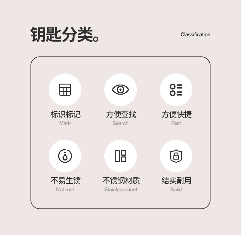 Cross-border hot sale woven key ring key ring key ring buckle key storage key ring chain key ring generation hair