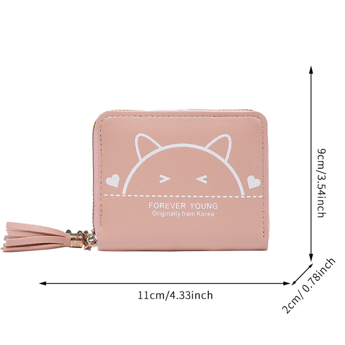 Factory wholesale Korean style cute zipper coin purse multi-functional card holder coin bag student mini bag wallet