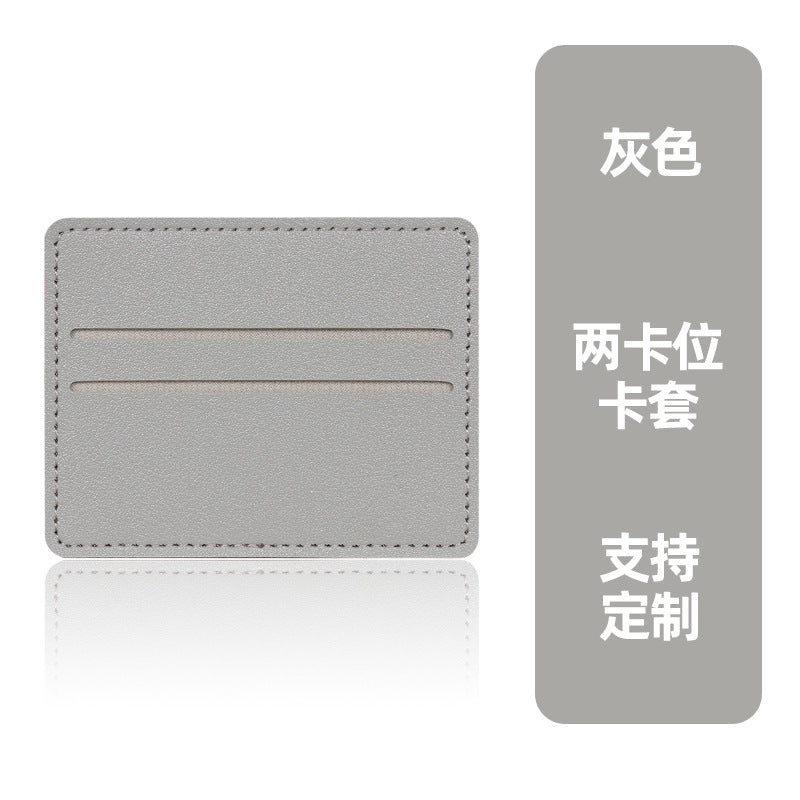 in stock ultra-thin ID card protective case card holder women's leather card case pu leather credit card multi-card holder wholesale
