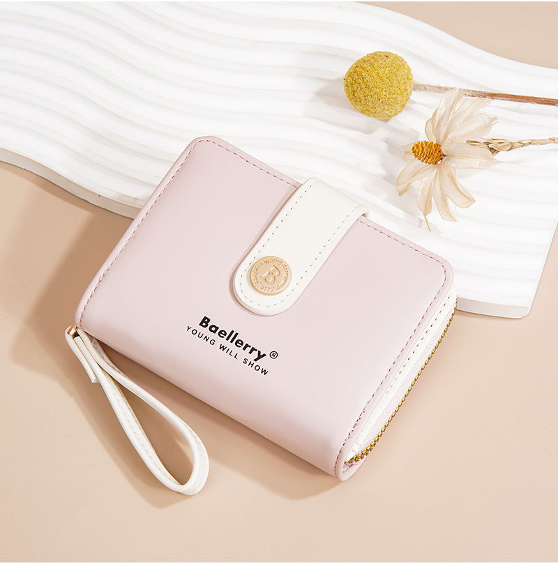 Baellerry New Wallet Women's Card Holder Fashion Niche Multi-Card Slot Cute High-Value Coin Purse for Women