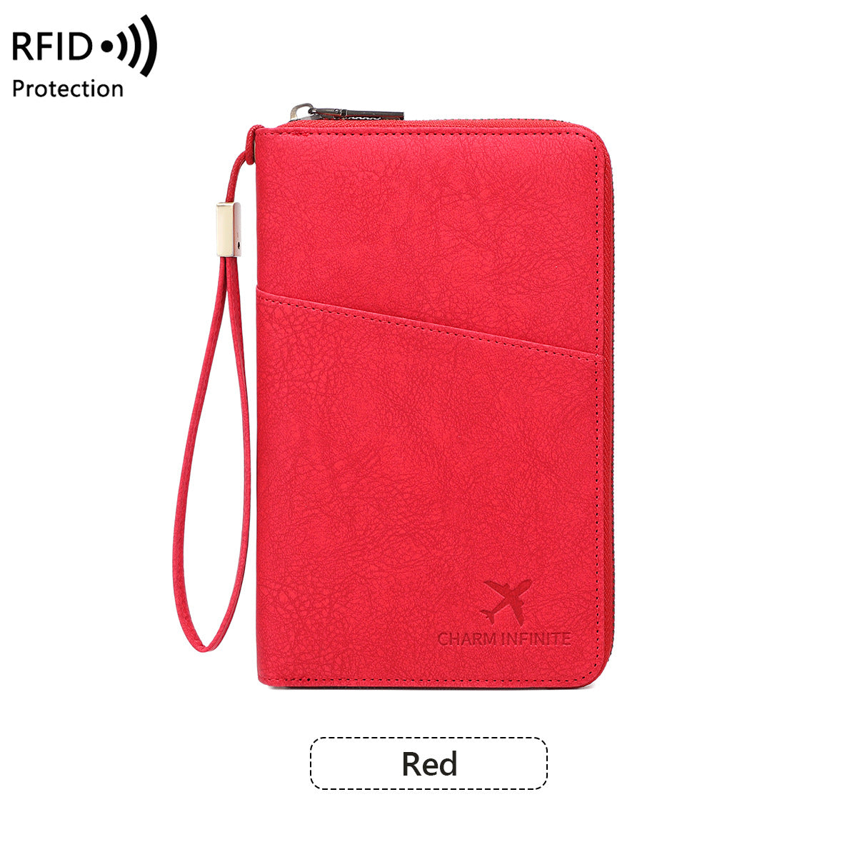 New Rfid Family Passport Holder Wallet Travel Document Storage Bag Simple Large-Capacity Credit Card Protective Case