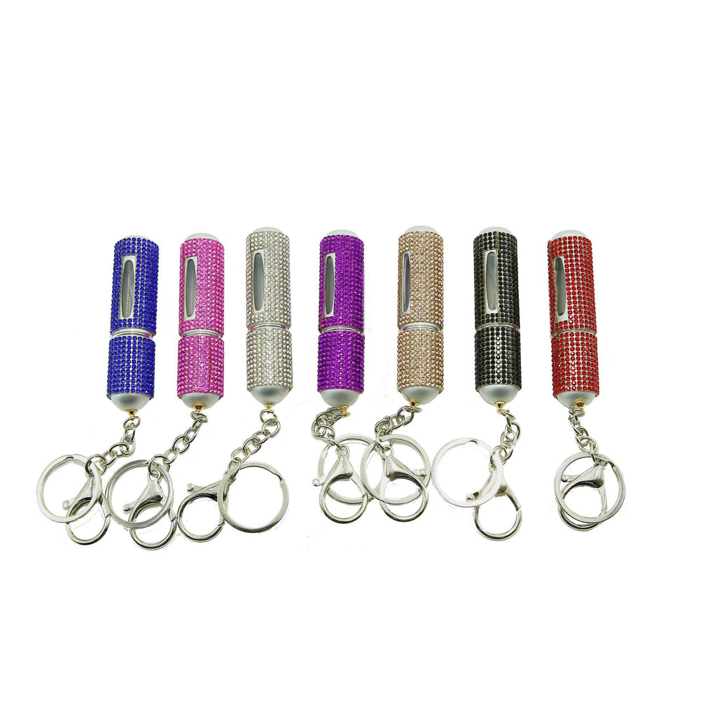Diamond-Encrusted 5ml Perfume Refill Bottle, Visible and Portable Keychain, Direct Sales from the Manufacturer, Sparkling Diamond Car Key