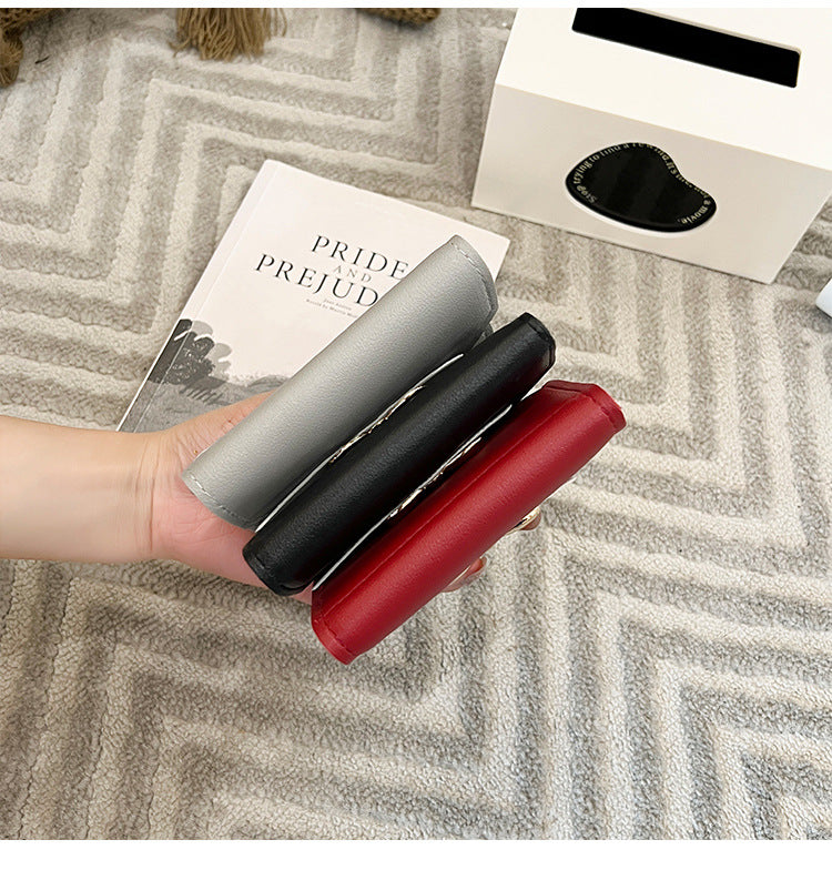Foreign Trade Wholesale Women's Color-Blocked Bowknot Multi-Card Slot Coin Purse 2025 Korean Style Summer and Autumn New Mini Wallet