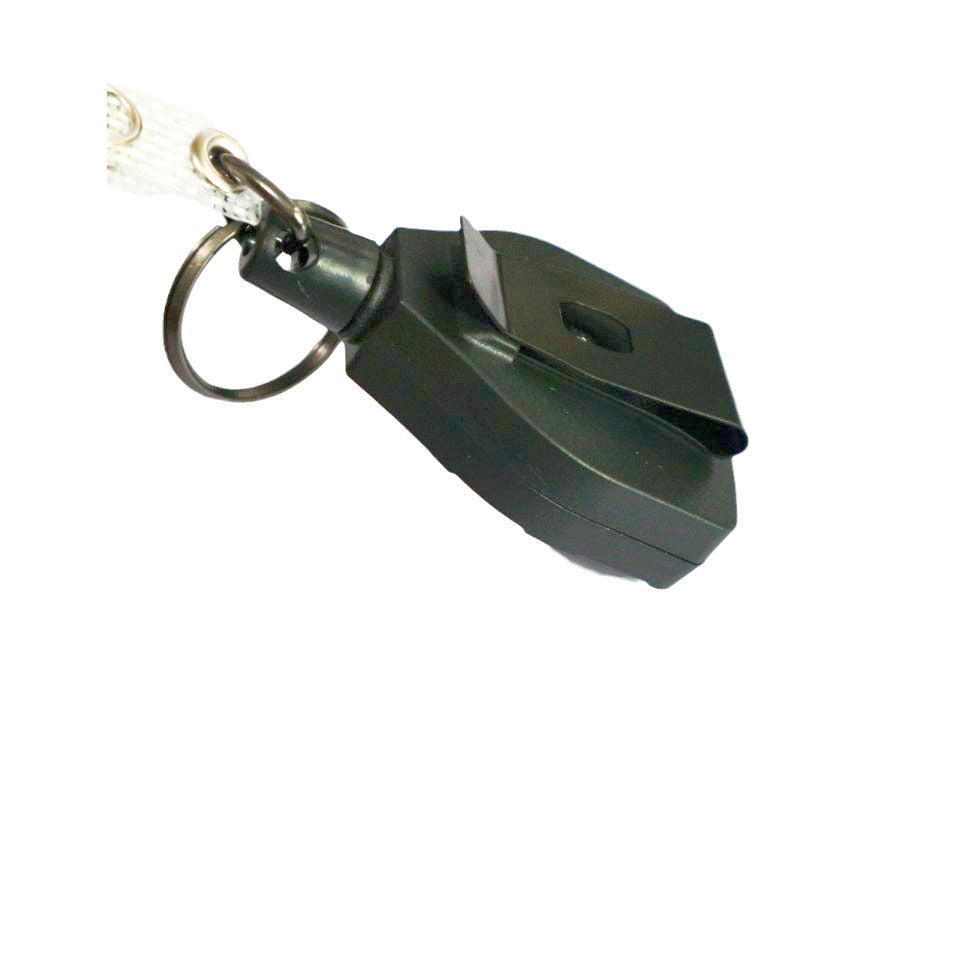 Outdoor mountaineering retractable easy-pull buckle bold wire puller anti-lost anti-theft easy-pull retractable buckle keychain shield-shaped