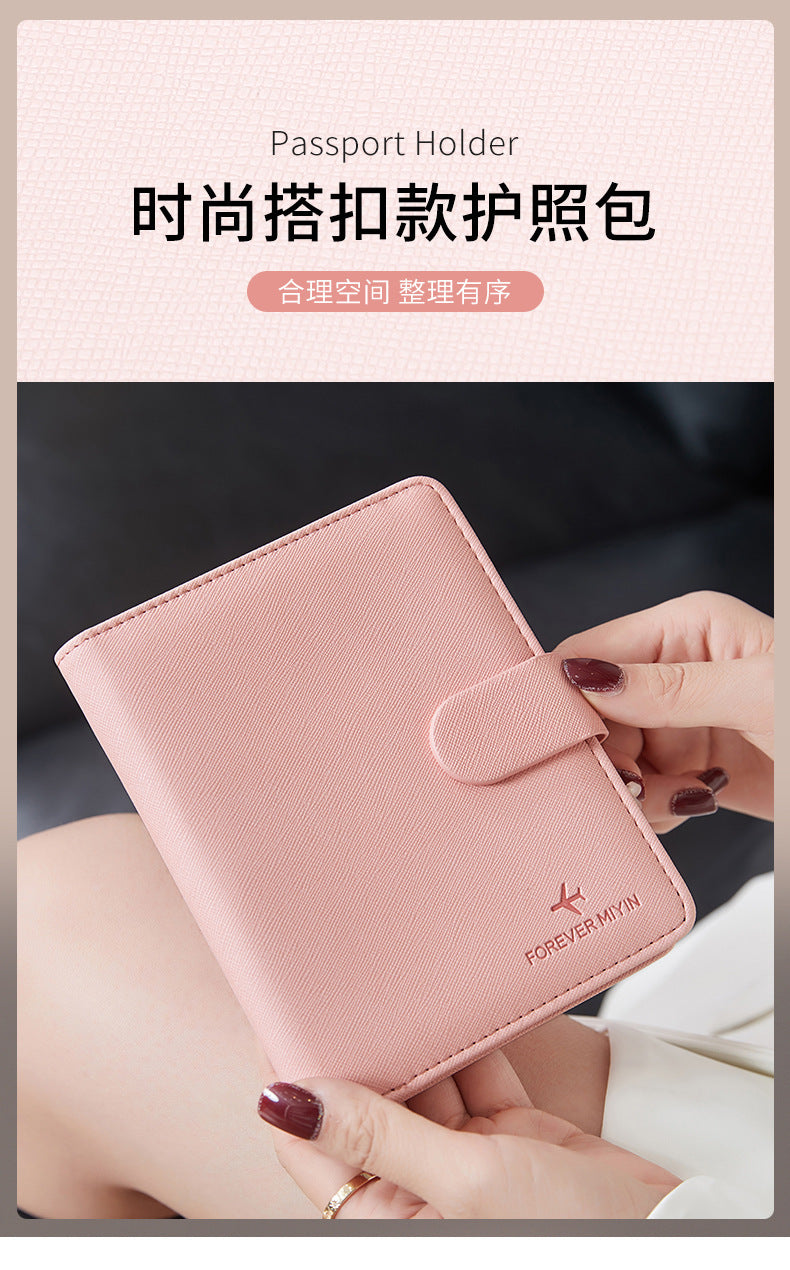 Cross-Border 2026 New Rfid Passport Wallet Multi-Functional Credit Card Document Holder Ultra-Thin Portable Travel Passport Holder