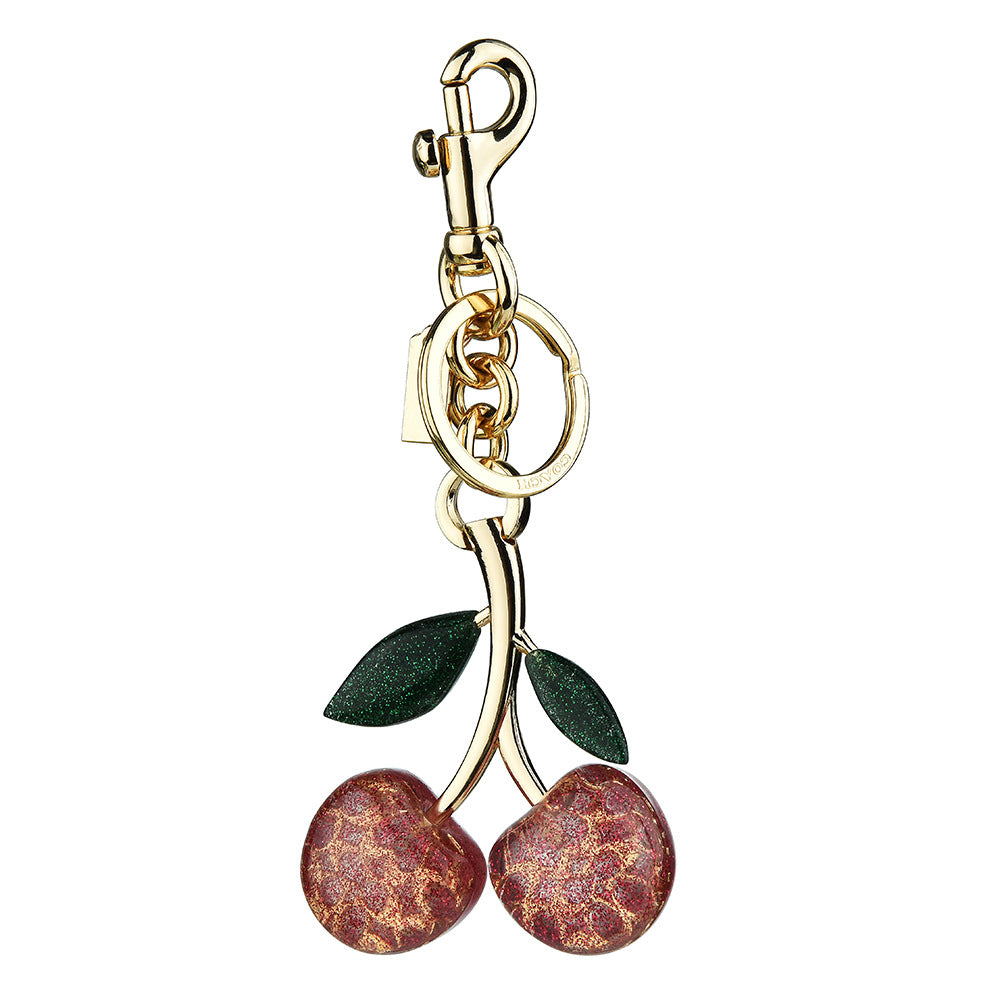 Bag pendant key buckle pink crystal cherry keychain pendant pendant car ornaments key wholesale