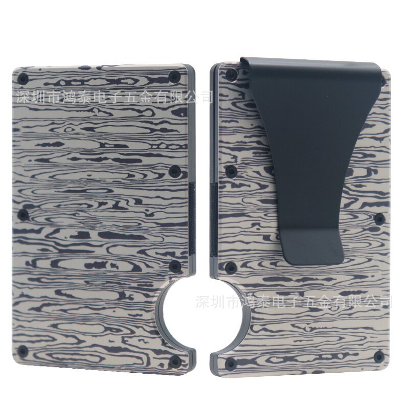 Cross-Border Aluminum Alloy Card Holder Rfid Anti-Theft Metal Wallet Men's Ultra-Thin Credit Card Holder Normcore Card Holder
