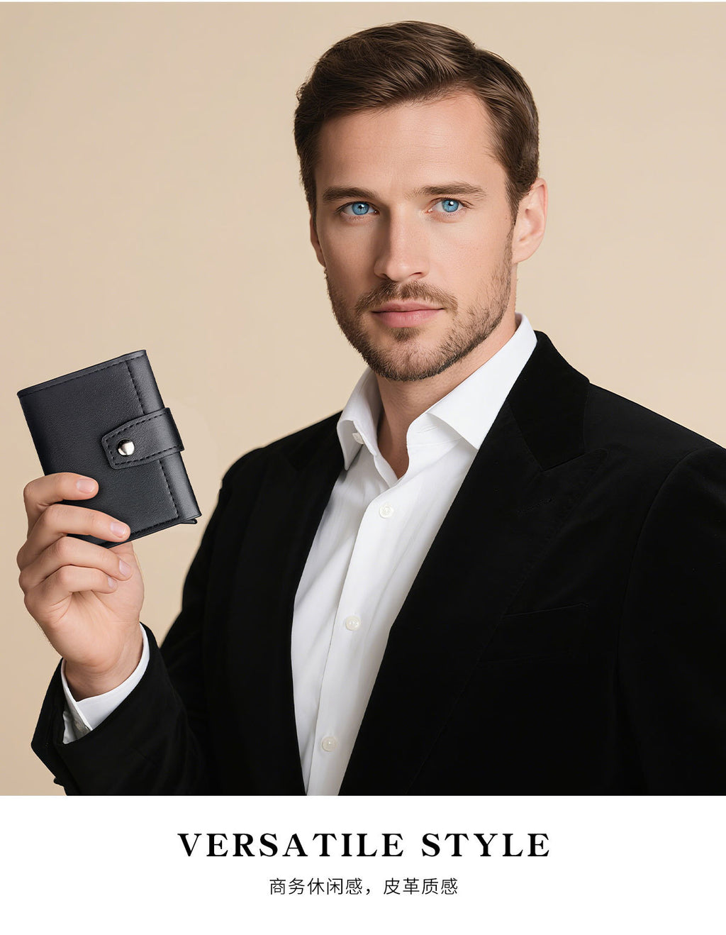 Cross-Border Popular Multi-Card Slot Men's Wallet Automatic Pop-Up Card Holder Unisex Credit Card Holder Card Holder Wholesale Women