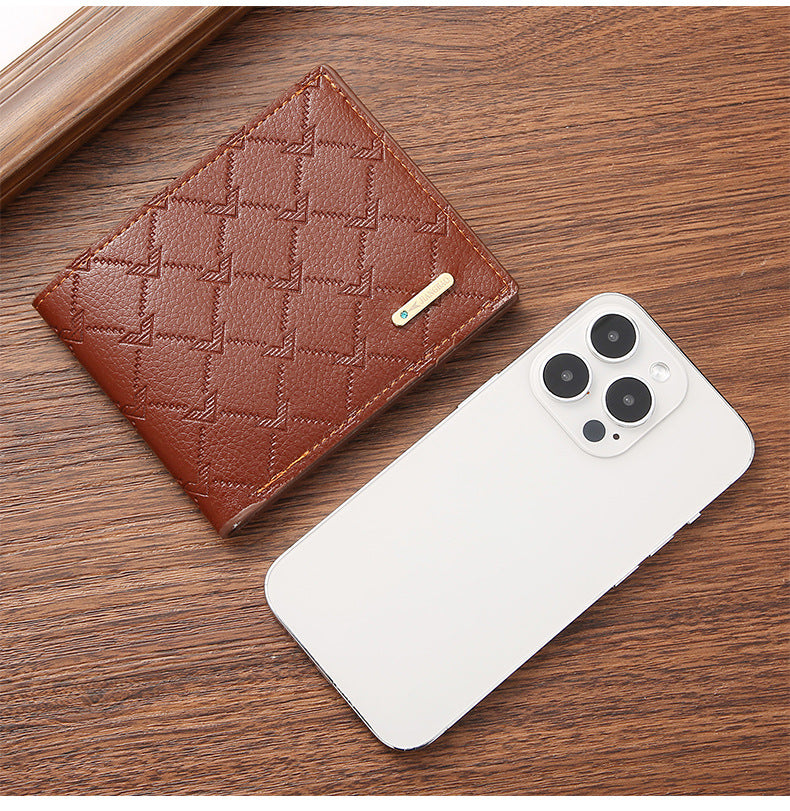 2024 New Cross-Border Supply Pu Coin Wallet Card Holder Men's Wallet Short Source Manufacturer Wallet Wholesale