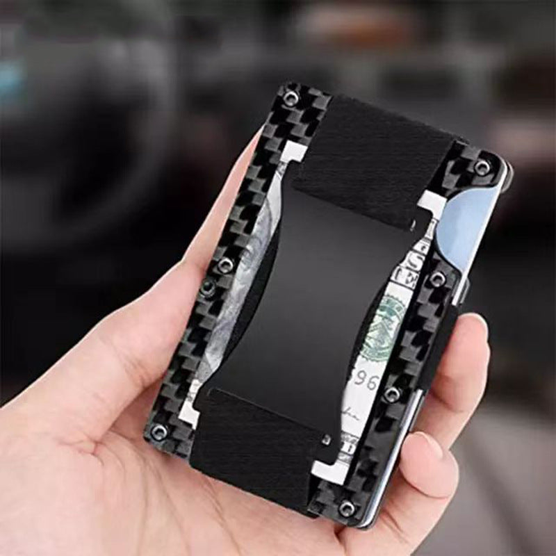 Cross-Border Aluminum Alloy Card Holder Rfid Anti-Theft Metal Wallet Men's Ultra-Thin Credit Card Holder Normcore Card Holder