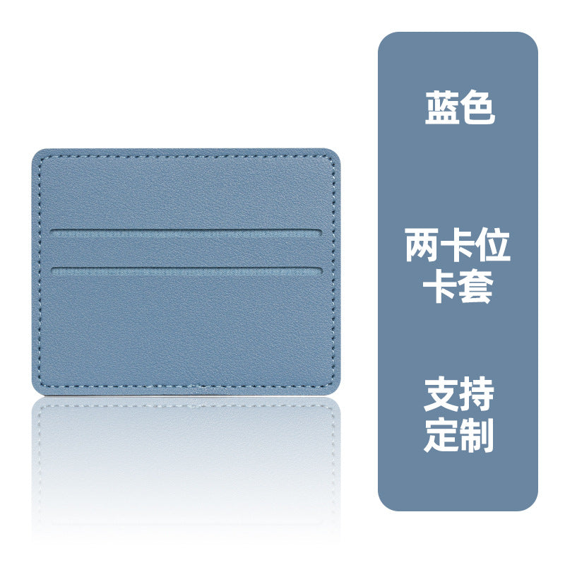 in stock ultra-thin ID card protective case card holder women's leather card case pu leather credit card multi-card holder wholesale
