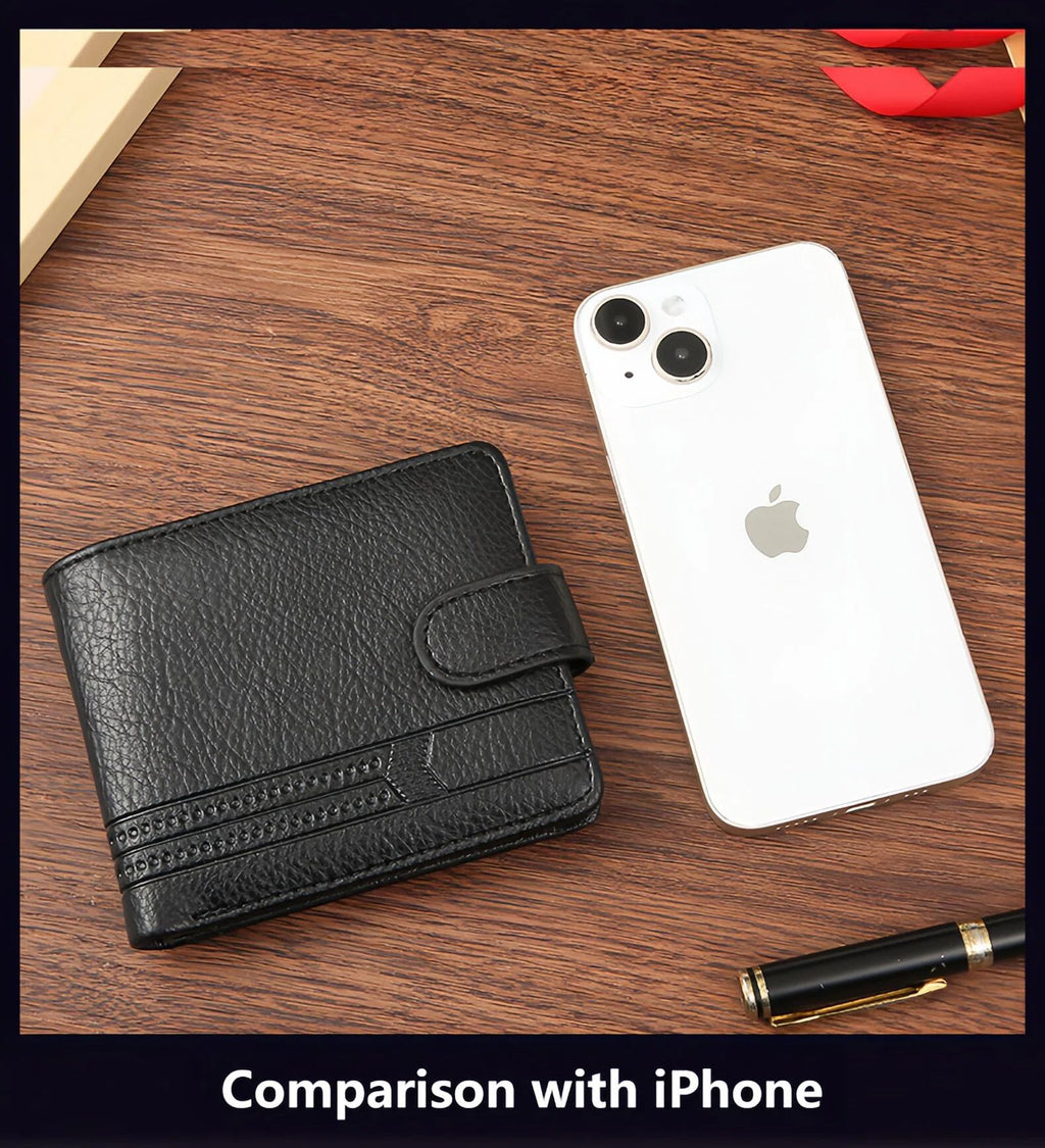 Manufacturers Wholesale New Men's Wallet PU Leather Short Export Cross-border Hasp Business Retro Multi-card Slot Coin PUrse