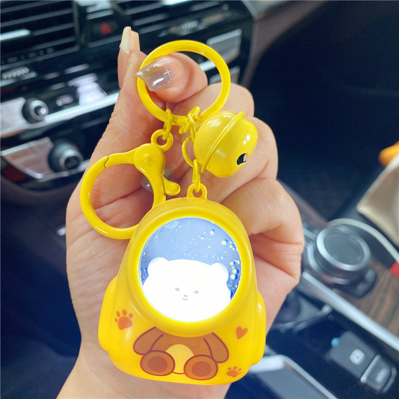 New Car Key Accessories Gift Creative Small Animal Starry Night Light Portable Fashion Pendant Bag Hanging Ornaments