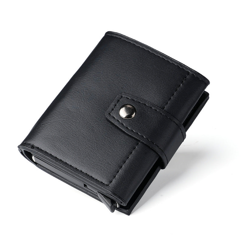 Cross-Border Popular Multi-Card Slot Men's Wallet Automatic Pop-Up Card Holder Unisex Credit Card Holder Card Holder Wholesale Women