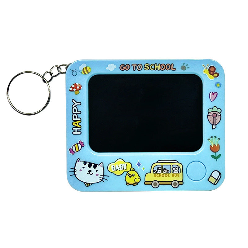 Creative Little Painter Mini Graffiti Sketchpad Car Keychain Cartoon Couple Bag Pendant Toy Gift Wholesale
