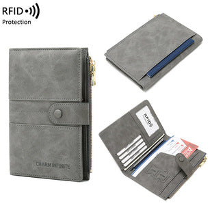 2026 New Style Fresh and Versatile Crocodile Pattern Women's Card Holder Korean Version Mini Portable Folding Short Coin Purse