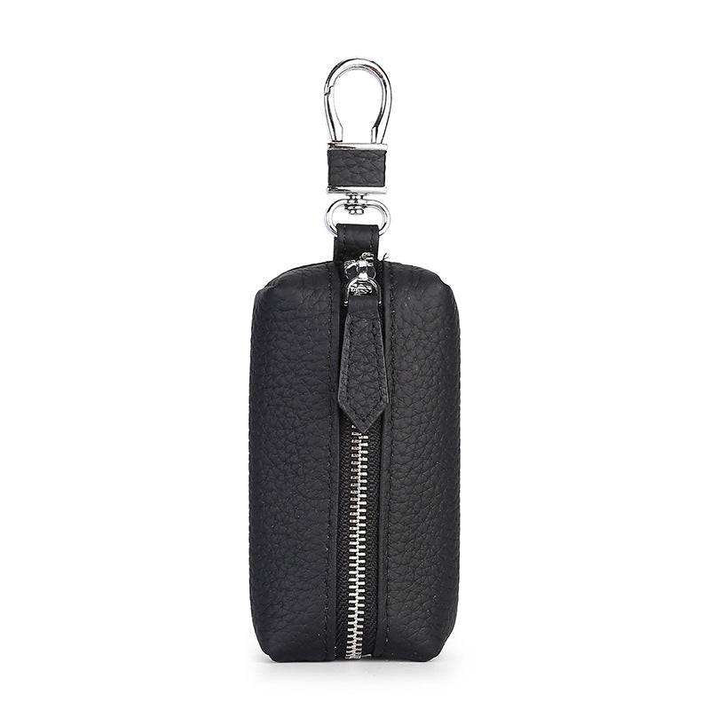 Upgraded High Quality Leather Exquisite Key Case Cowhide Key Case Home Car Key Dual Key Bag