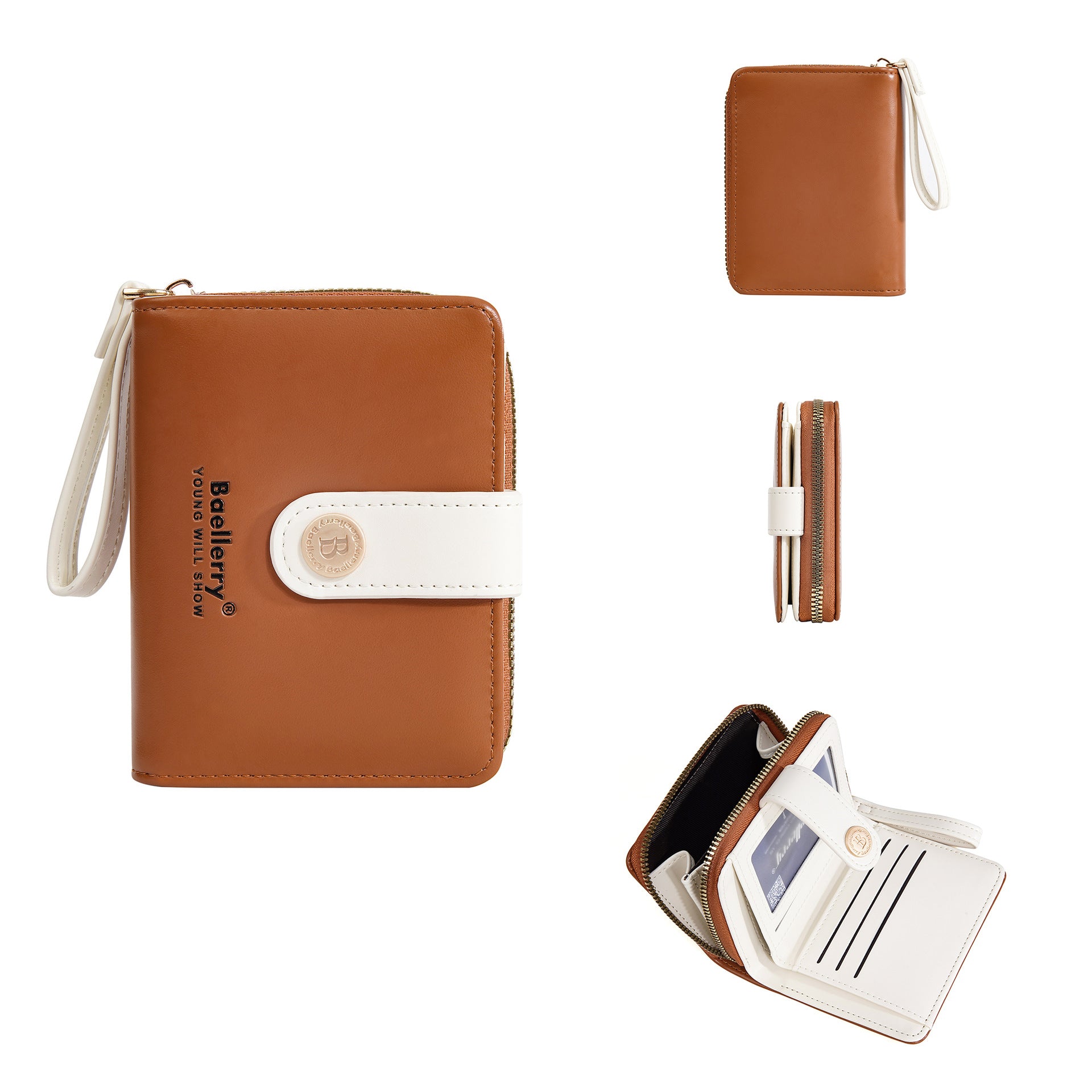 Baellerry New Wallet Women's Card Holder Fashion Niche Multi-Card Slot Cute High-Value Coin Purse for Women