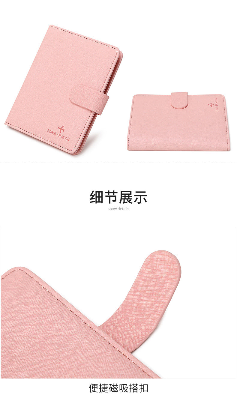 Cross-Border 2026 New Rfid Passport Wallet Multi-Functional Credit Card Document Holder Ultra-Thin Portable Travel Passport Holder