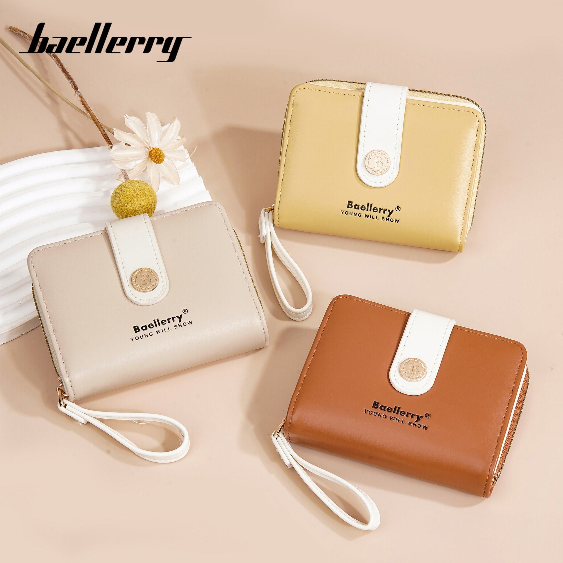 Baellerry New Wallet Women's Card Holder Fashion Niche Multi-Card Slot Cute High-Value Coin Purse for Women