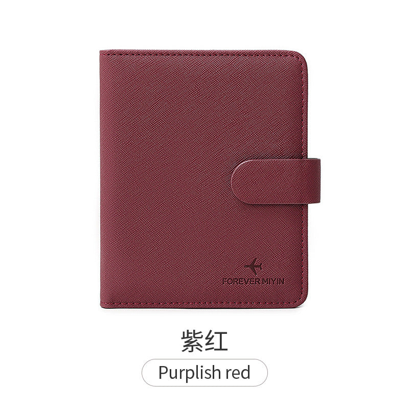 Cross-Border 2026 New Rfid Passport Wallet Multi-Functional Credit Card Document Holder Ultra-Thin Portable Travel Passport Holder