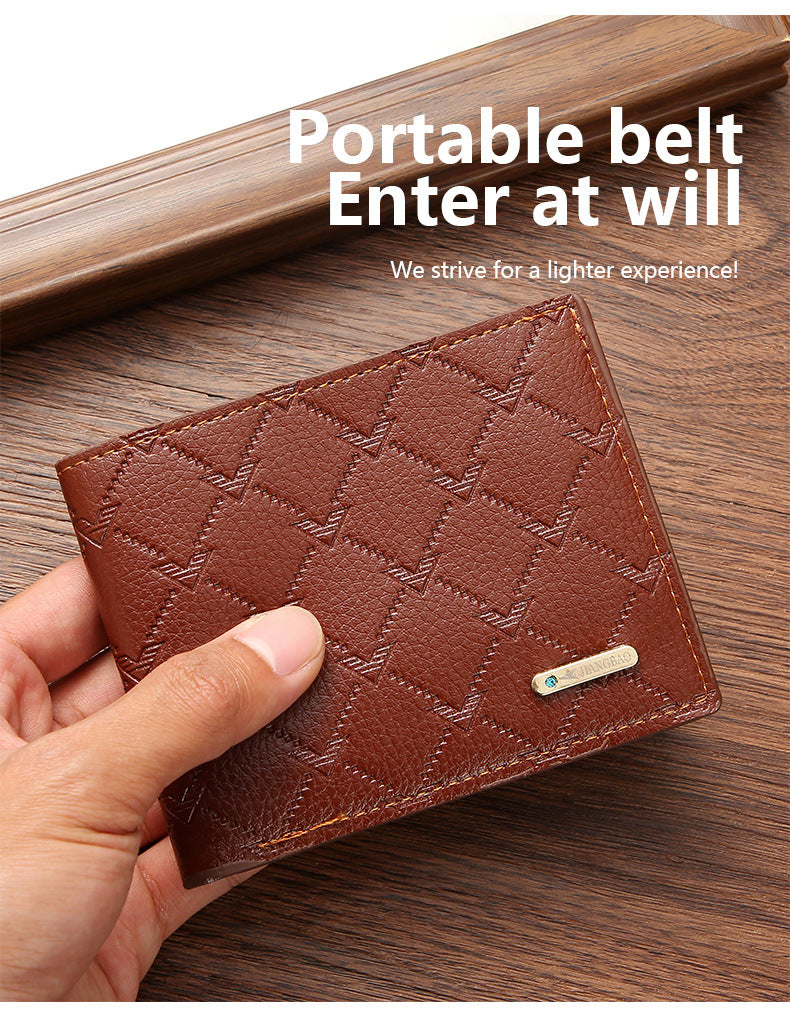 2024 New Cross-Border Supply Pu Coin Wallet Card Holder Men's Wallet Short Source Manufacturer Wallet Wholesale