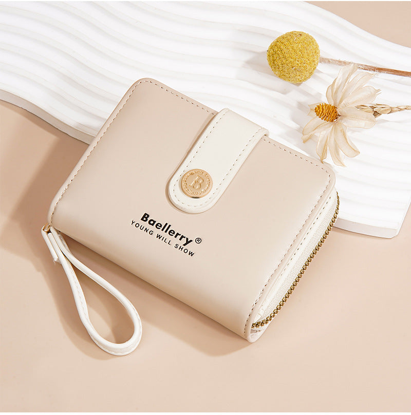 Baellerry New Wallet Women's Card Holder Fashion Niche Multi-Card Slot Cute High-Value Coin Purse for Women