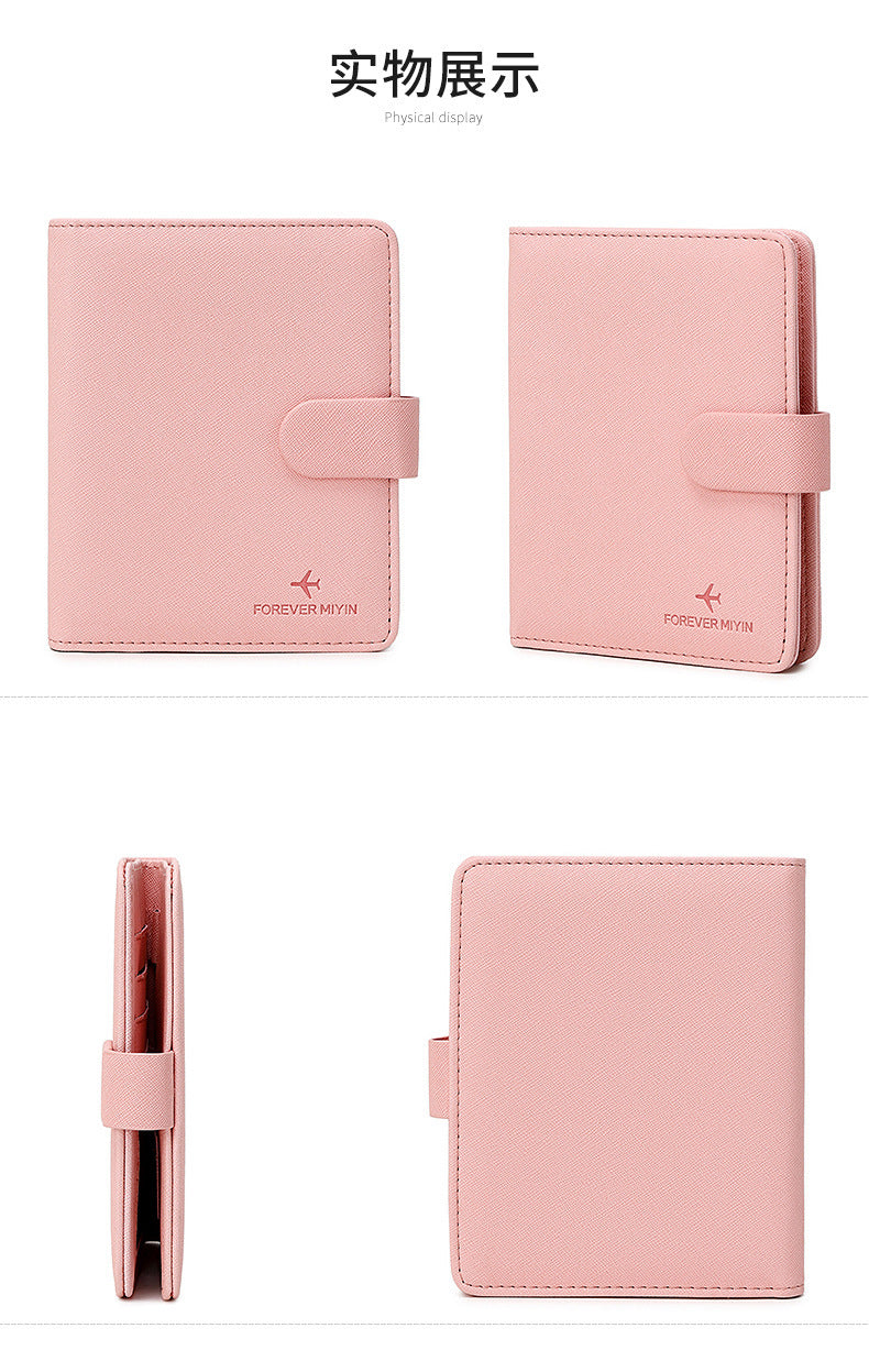 Cross-Border 2026 New Rfid Passport Wallet Multi-Functional Credit Card Document Holder Ultra-Thin Portable Travel Passport Holder